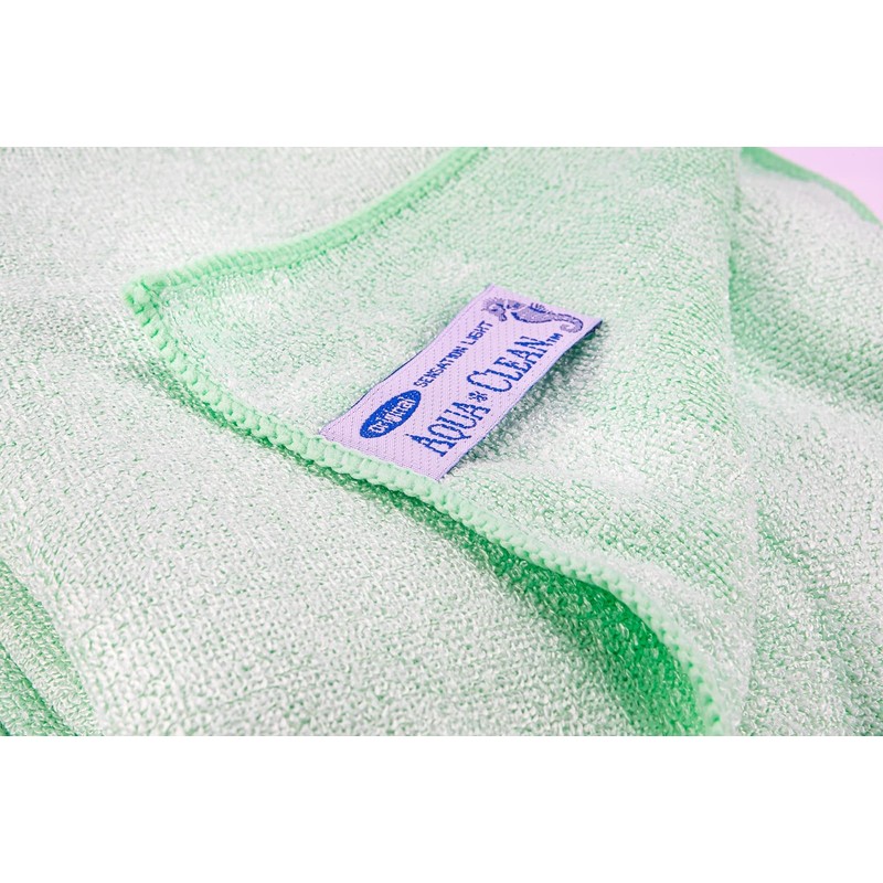 Aqua Clean Sensation Light Microfibre Cloth 10 Pieces Green