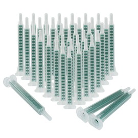 Moicstiy 50Pcs Epoxy Adhesive Mixing Nozzle Tip, Static Resin Mixer Adhesive Applicatior for 50ml(1:1 & 2:1 ratios,16 Element)