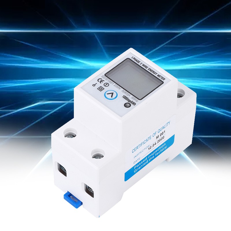 Single Phase Meter Accuracy Large Screen Multifunction Middle Button Reset