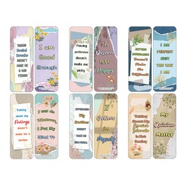 Creanoso Neurodivergent Affirmations Bookmarks (2-Sets X 6 Cards) – Daily Inspirational Card Set – Interesting Book Page Clippers – Great Gifts for Adults and Professionals