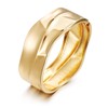 RAUCHBE Chunky Gold Bangle Bracelets for Women Hammered Texture Cuff