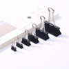 50pcs Black Double Clips Beans 15mm Black Paper Clips for