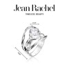JEAN RACHEL JEWELRY 925 Sterling Silver Ring With White Round