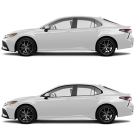 Chrome Delete Window Trim for Toyota Camry 2018-2024 Stainless Steel Black Window Trim Strip Blackout