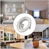 KingYH 8 Pack Recessed Light Frames Set GU10 MR16 Round