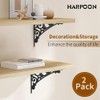 Ornamental Console Heavy Duty Metal Heavy Duty Support Deep Shelf