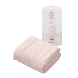 CBJAPAN Carari Earth Face Towel, 4x Water Absorbency Microfiber, Pink, 1 Towel, Quick Dry (Absorbs Water in the Fiber Gaps), Marshmallow Texture, Fluffy, 11.8 x 31.5 inches (30 x 80 cm)