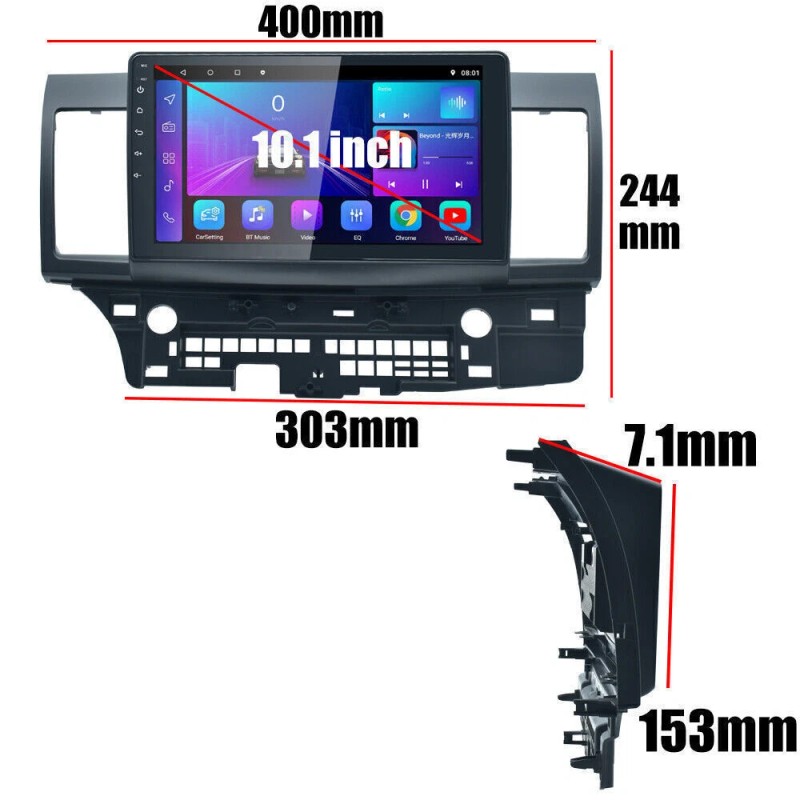 Unbranded 64G For Mitsubishi Lancer 2008-2015 Android 13 CarPlay Car