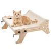 HOOBRO Cat Window Perch, Sturdy Cat Hammock with Wooden Frame,