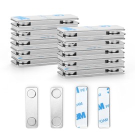 Cainda 12-Pairs Magnetic Picture Hanging Strips, Magnetic Fixator Removable and Damage Free, Adhesive Strips for Frame Hanging and Home Decorations