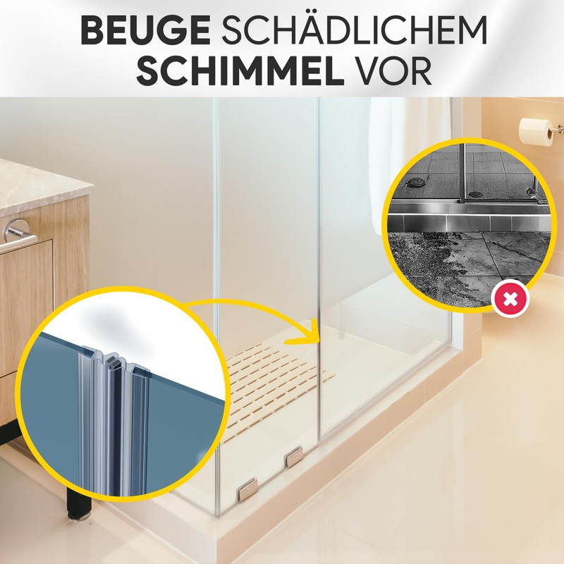 Shower Seal PVC Replacement Seal Shower Cubicle Type 8 Straight