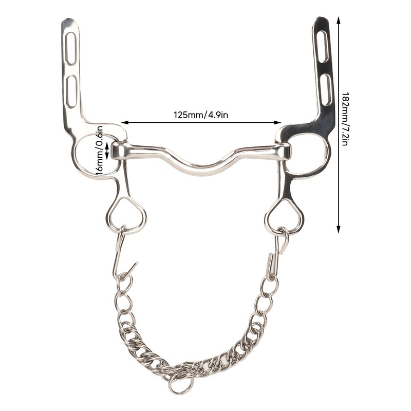 Horse Mouth Bit Stainless Steel Rustproof Easy to Control Horse