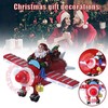 Santa Claus LED Light Plane Creative Display Christmas Gift
