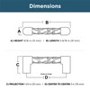 Franklin Brass Crystal Lace (5-Pack) Cabinet Handles 3' Hole Center