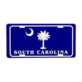 CafePress South Carolina Aluminum License Plate, Front License Plate, Vanity Tag