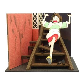 Sankei MP07-118 Studio Ghibli Mini Spirited Away Chihiro Running Stairs Papercraft