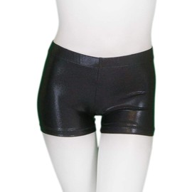 ZIZI Children Girls Sparkle Dance Tumbling Athletic Swimming Gymnastics,Sparkle Black,130CM(8-10Years)