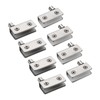 uxcell Glass Door Hinge, 8Pcs - Stainless Steel Pivot Hinges