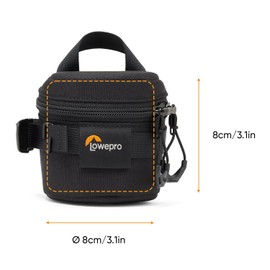 Lowepro ProTactic LCS 8 x 8 III Camera Lens Case, Camera Lens Pouch Bag, fits 50mm F/1.8, for DSLR and Mirrorless Cameras, Vol-0.3L Dim: 8x8x8cm, Camera Bag, for Photographer/Videographer