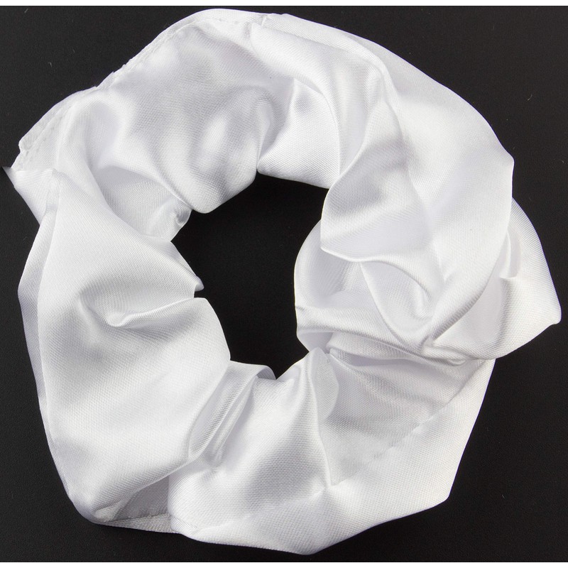 Mytoptrendz® Plain Satin Hair Scrunchies Ponytail Hair Tie Traceless Luxurious