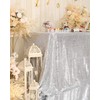 Eternal Beauty Sparkly Rectangle Sequin Tablecloths 127cmX203cm Wedding Party Banquet