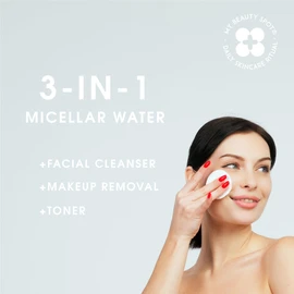 My Beauty Spot Micellar Water for All Skin Types, 3 in 1 Micellar Water Makeup Remover, 16.9 FL OZ, Hydrating Facial Cleanser Eye Makeup Remover + Collagen