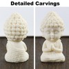 Iyulania Mini Praying Baby Buddha Statue, 3.15 Inch Cute Meditating