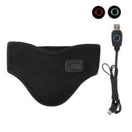 Heated Collar Brace, Neck Support Bandage, Relieves Neck Pain, Heating, Adjustable Heated Neck Collar, USB Heated Neck Collar (Black)