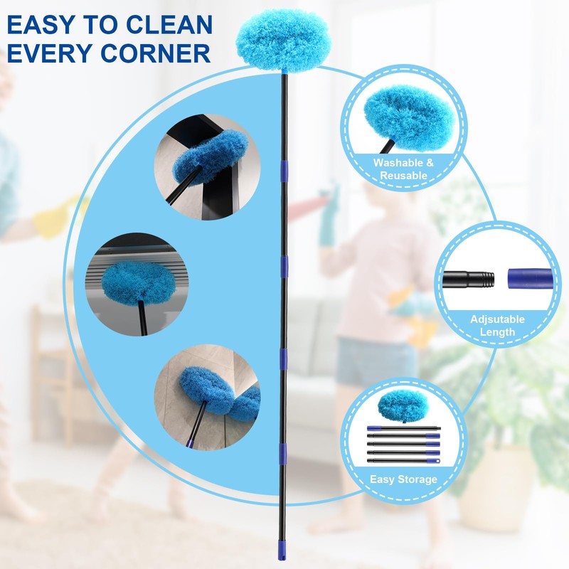 Ceiling Fan Cleaner Duster 7 Ft, Fan Duster for Ceiling