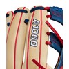 WILSON 2024 A1000 1912 12” Infield Baseball Glove - Blonde/Navy/Red,