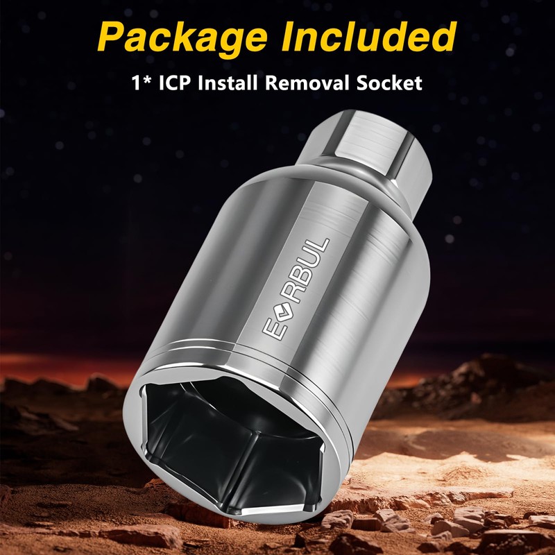 EVRBUL 1 1/16 (27mm) Deep Socket 3/8 Drive ICP Injection