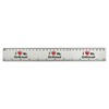 'I Love My Girlfriend' 30cm (12 Inch) White Plastic Ruler