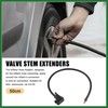 Motoforti 50cm 19.69" Tyre Inflator Hose Adapter Undeflatable with Connector