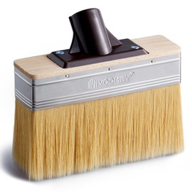 Voomey 7.5 Inch Deck Stain Brush, Heavy Duty Wood Stain Brush with Thick Soft Bristles, Wide Stain Applicator for Decks, Fences, Brick & Concrete Walls, Compatible with Long Handle Paint Pole