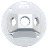 Sigma Electric, White 14383WH 1/2-Inch 3 Hole Round Lamp Holder Cover