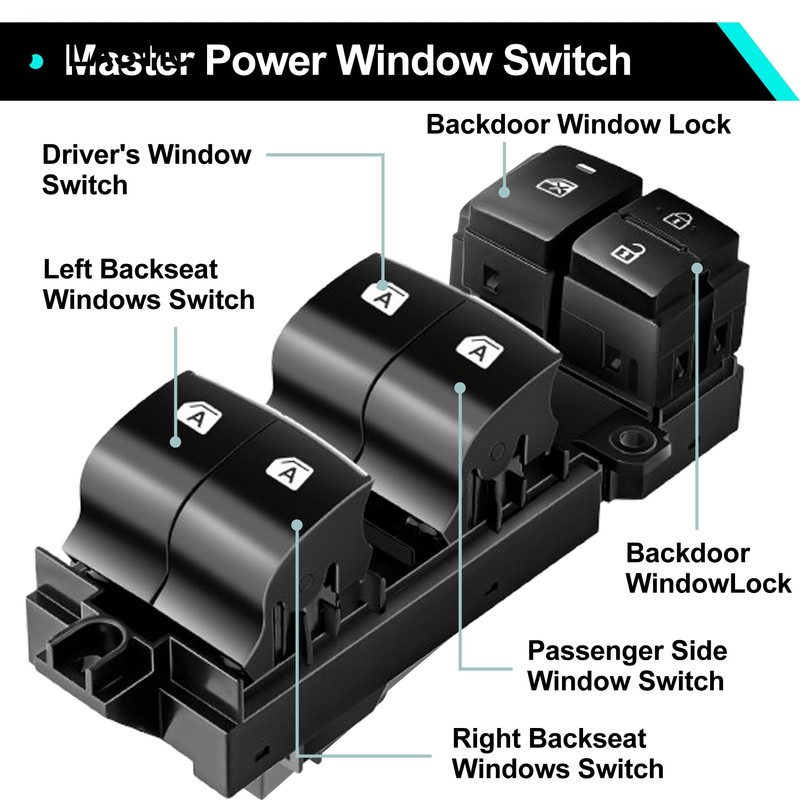 GARDIMU Power Window Switch for Toyota Camry 2018, 2019, 2020,