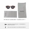 WDZAYXC Round Polarized Sunglasses with Thick Frame for Men and
