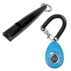 PetSpy Dog Training Whistle with Lanyard for Dog Recall, Bark Control - Complete Pet Training Kit (1 Whistle + 1 Clicker)