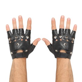 W WIDMANN MILANO Party Fashion 46903 Rockers, Bikers, Punk Gloves, Multi-Coloured