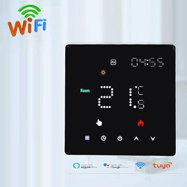 Temperature Controller Weekly Programmable Temperature Timing Setting Light Brightness Adjustable Thermostat for Water Heating System