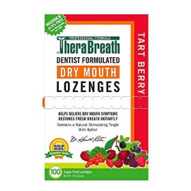 Undisclosed TheraBreath Dry Mouth Lozenges YPF5&nbsp;with ZINC, Tart Berry Flavor, 100 Lozen