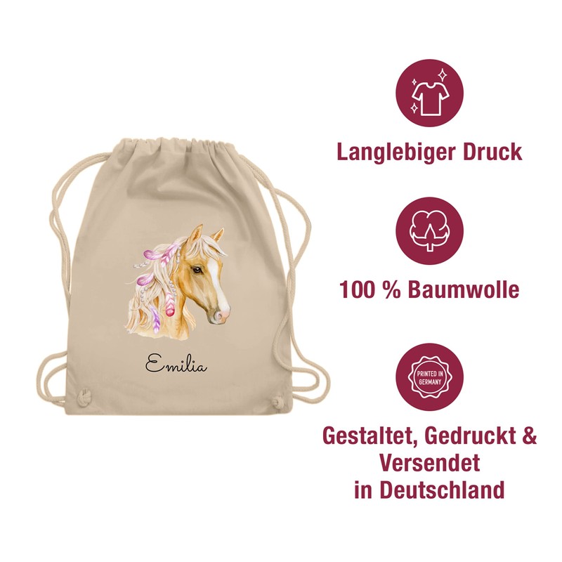 Geschenk mit Namen personalisiert by Shirtracer - Gym Bag Backpack