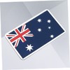 SUPVOX Australia Car Emblem Sticker - Rectangular Aluminum National Flag
