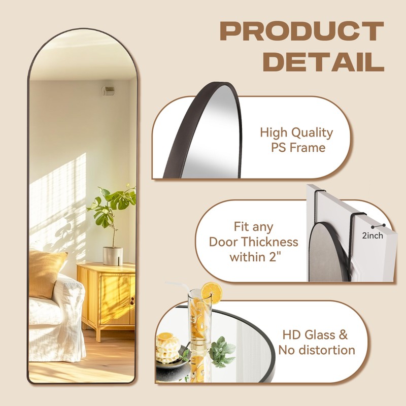 Hasipu Door Mirror Full Length, 51.1 x 15.7 Inch Full