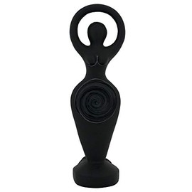 Sacred Source Black Spiral Goddess Statue