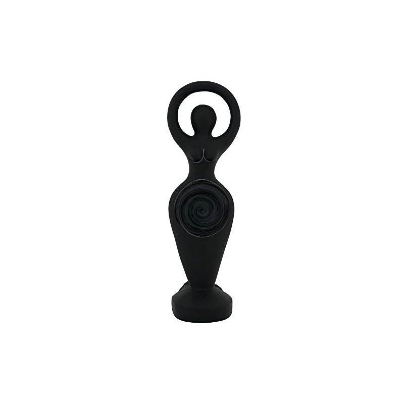 Sacred Source Black Spiral Goddess Statue