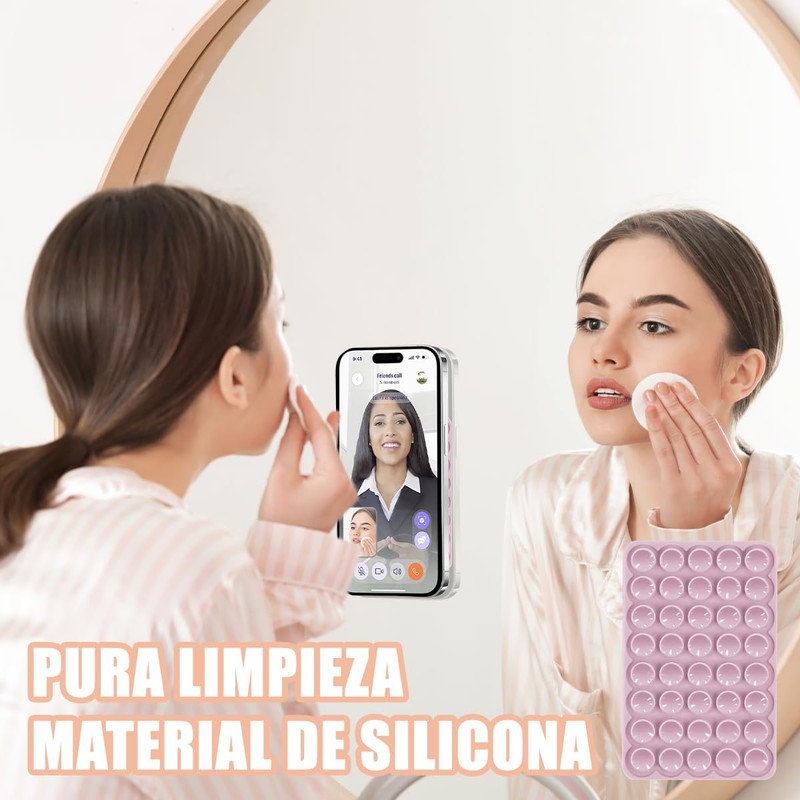 10 Piezas Ventosas para Celular, Soporte para Telefono de 40