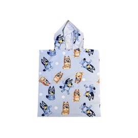 Microfibre Poncho Blue