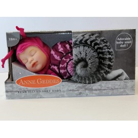 Anne Geddes 579169 Pink Snail Doll / Pink Snail 9 Inch Baby Doll - Bean Filled Soft Body