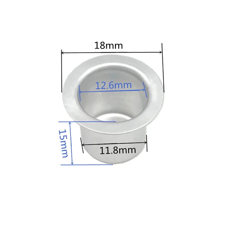 UUYYEO 25 Pcs Metal Candle Cups Holders Candlestick Liners Inserts
